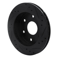 R1 Concepts R1 1988-1991 Chevrolet K1500 Front Left Drilled & Slotted Black Brake Rotor