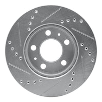 R1 Concepts R1 76-93 Volvo 242 Front Right Drilled & Slotted Silver Brake Rotor