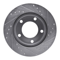 R1 Concepts R1 76-86 Jeep Scrambler Front Left Drilled & Slotted Silver Brake Rotor
