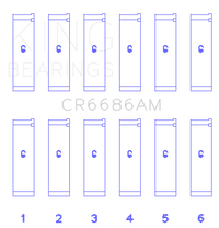 King Engine Bearings Toyota 1Mzfe (Size +0.75mm) Connecting Rod Bearing Set