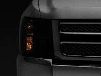 Raxiom 07-14 Chevrolet Silverado 1500 HD Axial OEM Rep Headlights- Chrome Housing- Smoked Lens