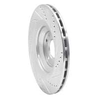 R1 Concepts R1 05-11 Audi A6 Quattro Rear Left Drilled & Slotted Silver Brake Rotor