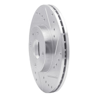 R1 Concepts R1 1990-2003 Ford Escort Front Right Drilled & Slotted Silver Brake Rotor