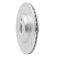 R1 Concepts R1 14-21 Mini Cooper (Excl Clubman) Front Left Drilled & Slotted Silver Brake Rotor