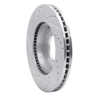 R1 Concepts R1 07-09 Kia SORENTO Front Right Drilled & Slotted Silver Brake Rotor