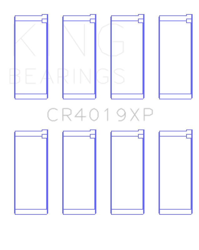 King Engine Bearings Renault F8Q 784/F7R/F1N (Size STD) Performance Rod Bearing Set