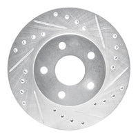 R1 Concepts R1 80-89 Buick SKYLARK Front Right Drilled & Slotted Silver Brake Rotor