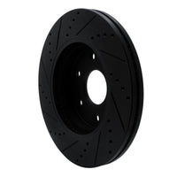R1 Concepts R1 2019-2026 Cadillac Escalade ESV Front Right Drilled & Slotted Black Brake Rotor