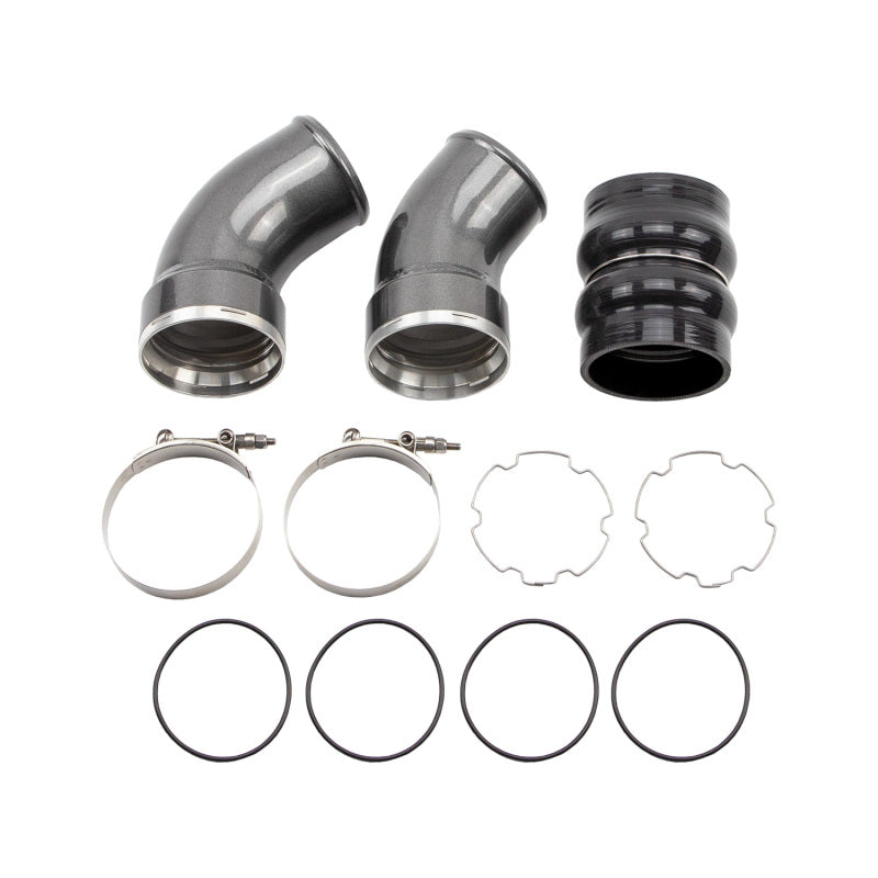 Wehrli 06-10 Chevrolet 6.6L LBZ/LMM Duramax Passenger Side 3.5in Intercooler Pipe - Semi-Gloss Black