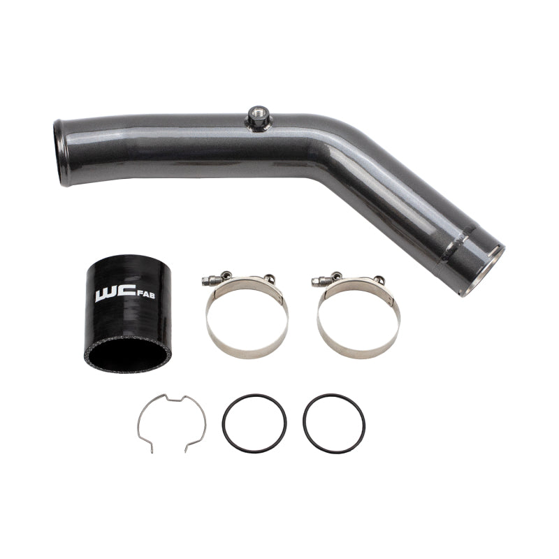 Wehrli 23-24 Ford 6.7L HO Power Stroke 3in Hot Side Intercooler Pipe - Sparkle Bomber Orange