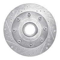 R1 Concepts R1 92-94 Ford E-350 Econoline Club Wagon Front Left Drilled & Slotted Silver Brake Rotor