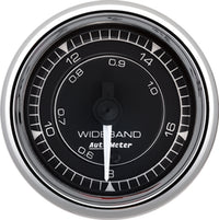 AutoMeter Chrono 2-1/16in 8:1-18:1 Stepper Motor Air/Fuel Ratio-Wideband Analog Gauge - Chrome