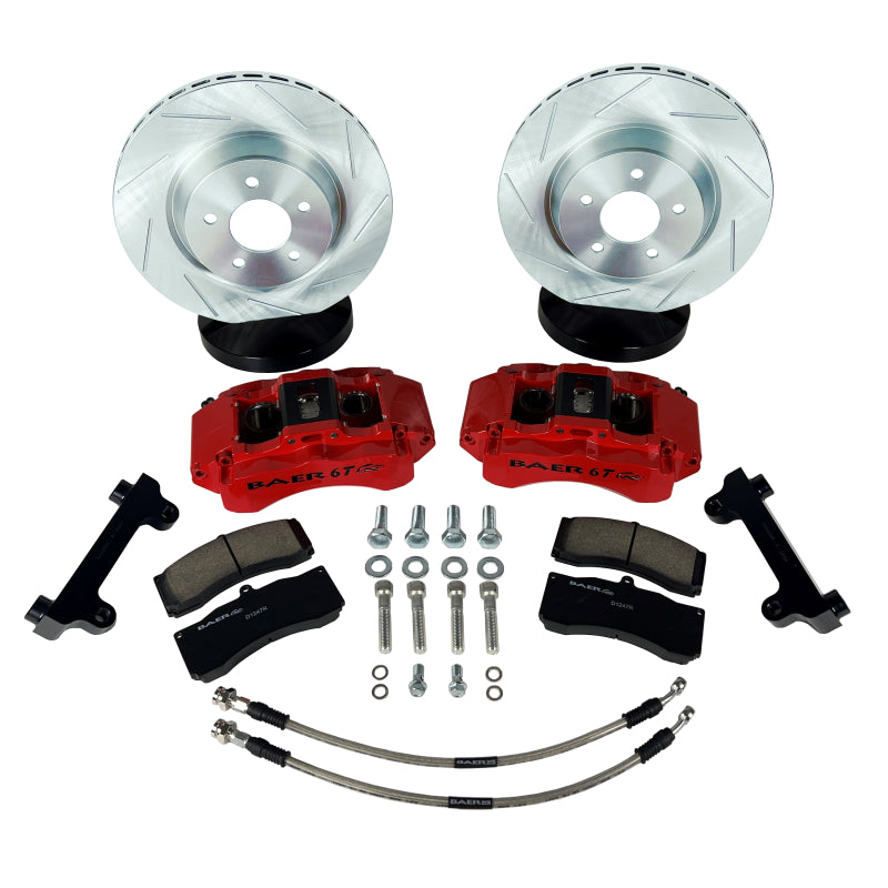 Baer Brakes 07-25 Jeep Wrangler JK/JL 13.5in 6T Front SZ Brake Kit - Red