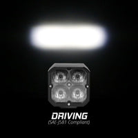 XKGLOW XK Glow Flush Mount XKchrome 20w LED Cube Light w/ RGB Accent Light Kit w/ Cntrlr- Driving Beam 2pc