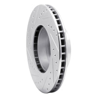 R1 Concepts R1 87-95 BMW 540I Front Right Drilled & Slotted Silver Brake Rotor