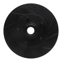R1 Concepts R1 04-06 Ford E-150 Front Right Drilled & Slotted Black Brake Rotor