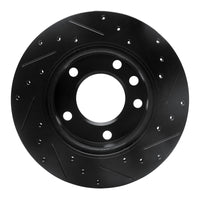 R1 Concepts R1 02-06 Dodge Sprinter 3500 Front Left Drilled & Slotted Black Brake Rotor