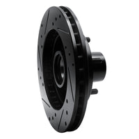 R1 Concepts R1 1982-1995 Buick Regal Front Right Drilled & Slotted Black Brake Rotor