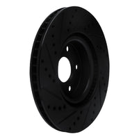R1 Concepts R1 20-25 Ford BRONCO Sport Front Left Drilled & Slotted Black Brake Rotor