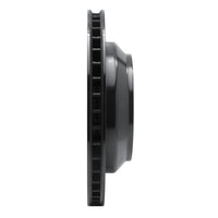 R1 Concepts R1 03-18 Audi Q7 Rear Right Drilled & Slotted Black Brake Rotor
