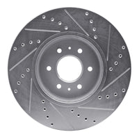 R1 Concepts R1 09-10 Kia BORREGO Front Left Drilled & Slotted Silver Brake Rotor
