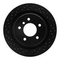 R1 Concepts R1 95-02 BMW M3 Rear Right Drilled Black Brake Rotor