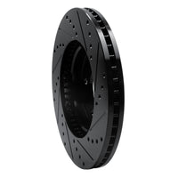 R1 Concepts R1 02-15 Lexus ES300 Front Left Drilled & Slotted Black Brake Rotor