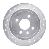 R1 Concepts R1 14-16 Chevrolet SPARK EV Rear Right Drilled & Slotted Silver Brake Rotor