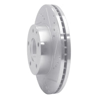 R1 Concepts R1 92-95 Mazda MPV Front Right Drilled & Slotted Silver Brake Rotor
