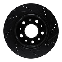 R1 Concepts R1 14-21 Ram Promaster 2500 Rear Left Drilled & Slotted Black Brake Rotor