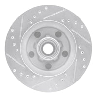 R1 Concepts R1 1967-1974 Buick GS 400 Front Right Drilled & Slotted Silver Brake Rotor