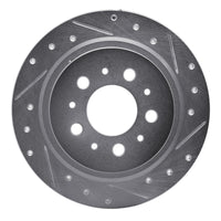 R1 Concepts R1 97-98 Volvo V90 Rear Right Drilled & Slotted Silver Brake Rotor