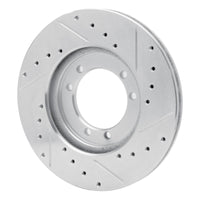 R1 Concepts R1 92-04 Hummer H1 Front Left Rear Left Drilled & Slotted Silver Brake Rotor