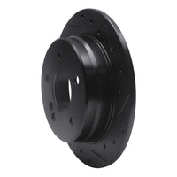 R1 Concepts R1 94-98 Mercedes-Benz C220 Rear Right Drilled & Slotted Black Brake Rotor