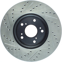 StopTech Slotted & Drilled Sport Brake Rotor Front Left 13 Honda Accord Sport