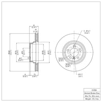 DFC 02-08 BMW 760i Front Brake Rotor