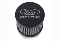 Ford Racing Black Crinkle Unshielded Breather w/Ford Racing Logo