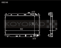 Koyo 94-01 Acura Integra (MT w/ Showa/Denso OEM) Radiator