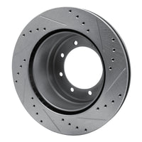 R1 Concepts R1 05-12 Ford F-350 Super Duty 2WD Rear Left Drilled & Slotted Silver Brake Rotor