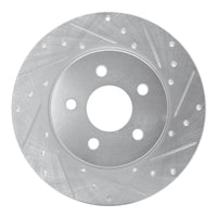 R1 Concepts R1 01-08 Ford Mondeo (Mexico) Rear Right Drilled & Slotted Silver Brake Rotor
