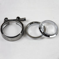 Granatelli Motor Sports Granatelli 3.0in Mild Steel Mating Male to Female Flanges w/V-Band Clamp
