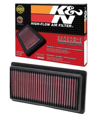 K&N Engineering K&N Replacement Panel Air Filter 12-14 Nissan Versa 1.6L 1.031in H x 9.125in OS L x 4in OS W