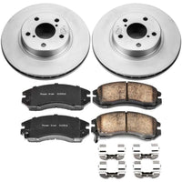 PowerStop Power Stop 93-96 Subaru Impreza Front Z17 Evolution Geomet Coated Brake Kit