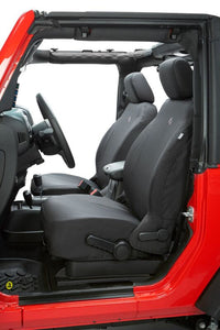 Bestop 20-23 Jeep Gladiator / 18-2023 Wrangler JL 4-Door Front Seat Covers (Black Diamond)