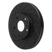 R1 Concepts R1 2010-2013 Ford Transit Connect Front Left Drilled & Slotted Black Brake Rotor