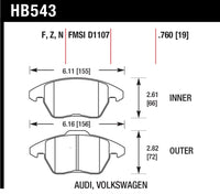 Hawk Performance Hawk HP+ Street Brake Pads