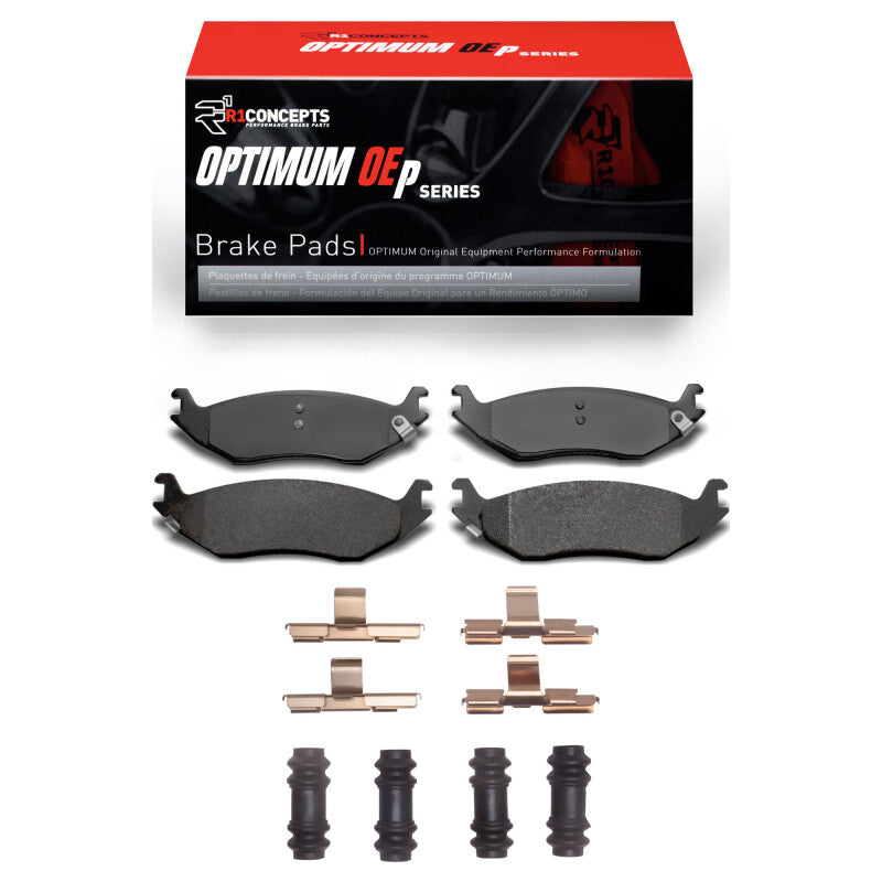R1 Concepts R1 2002-2024 Chrysler Aspen Rear R1 Optimum OE Pads & Hardware Kit