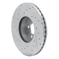 R1 Concepts R1 12-21 BMW 340I xDrive Front Right Drilled & Slotted Silver Brake Rotor