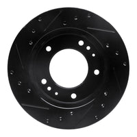R1 Concepts R1 95-02 Kia Sportage (USA/Canada) Front Right Drilled & Slotted Black Brake Rotor