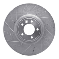 R1 Concepts R1 18-25 Land Rover Defender 90 Front Left Drilled & Slotted Silver Brake Rotor